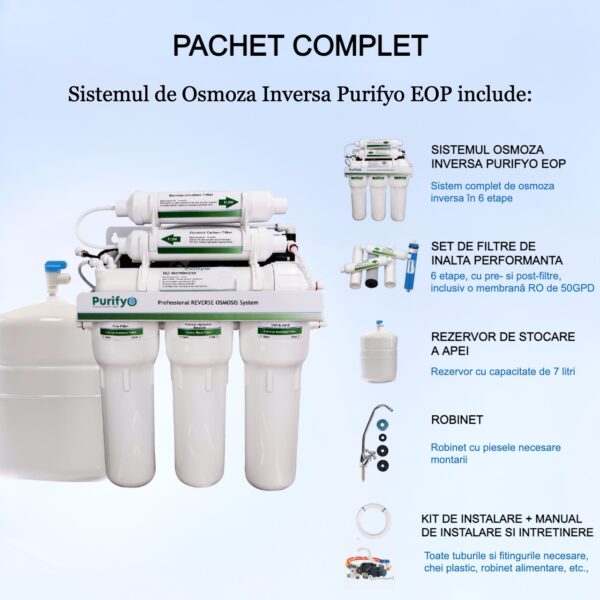 Sistem de Osmoza Inversa Purifyo Cu Pompa - imagine 2
