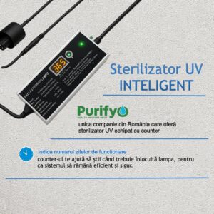 Sterilizator UV 55 W Purifyo cu Afisaj Numar Zile 15 imag. 4