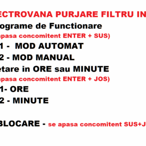 SETARI filtru sita inox si purjare