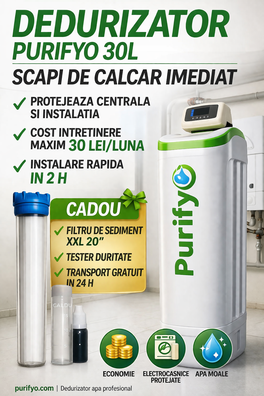 Dedurizator Purifyo 30L